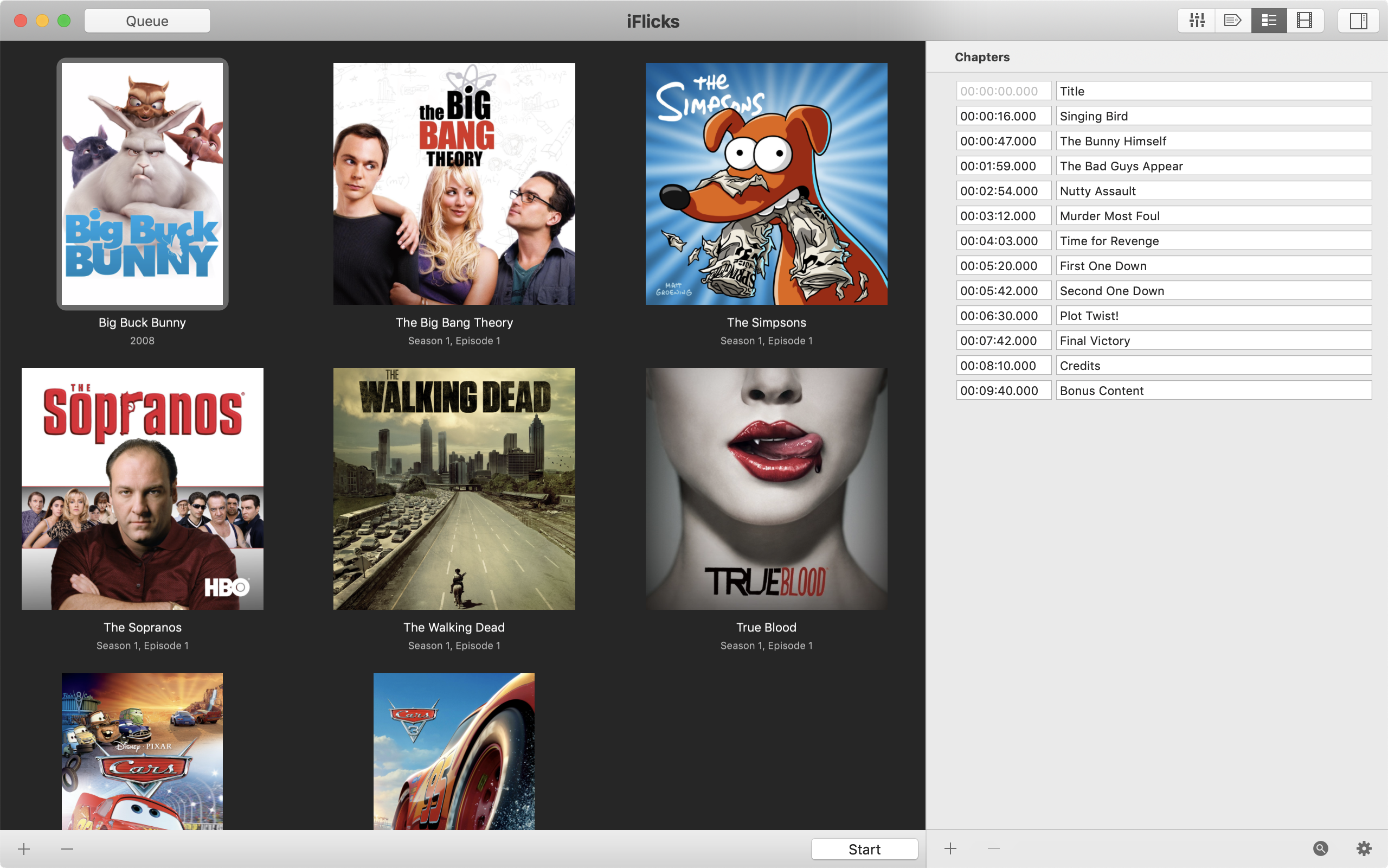 iFlicks for Mac OS X software